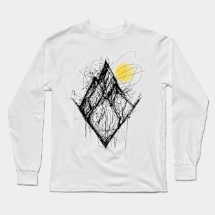 Sun Behind Mountain Long Sleeve T-Shirt